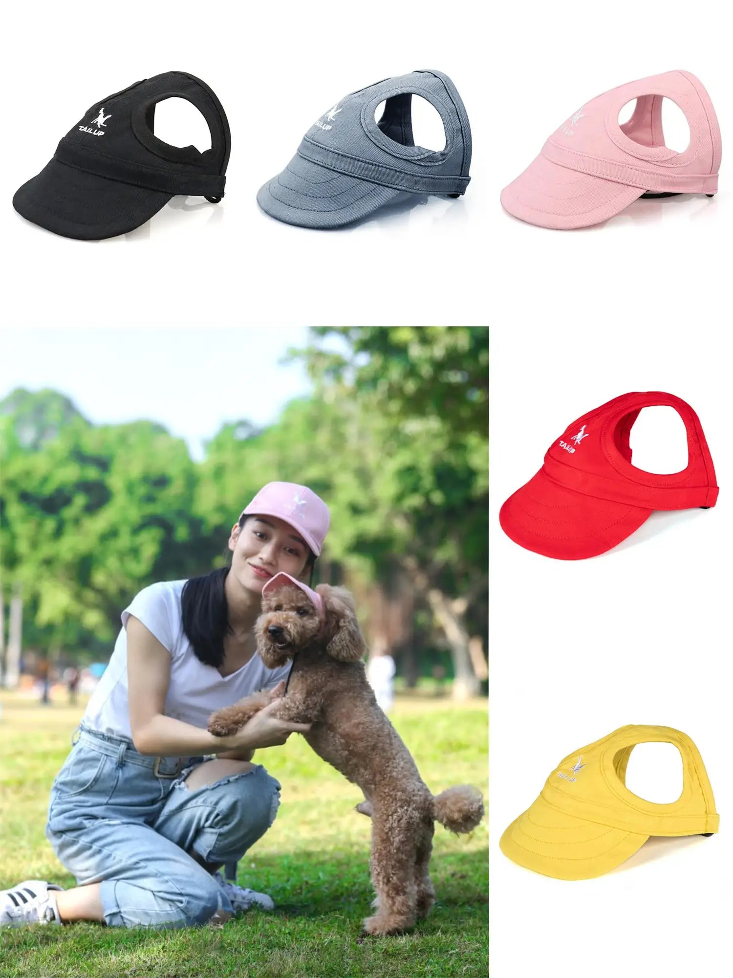 Adjustable Baseball Hat for Dogs: Ideal for Sunny Adventures