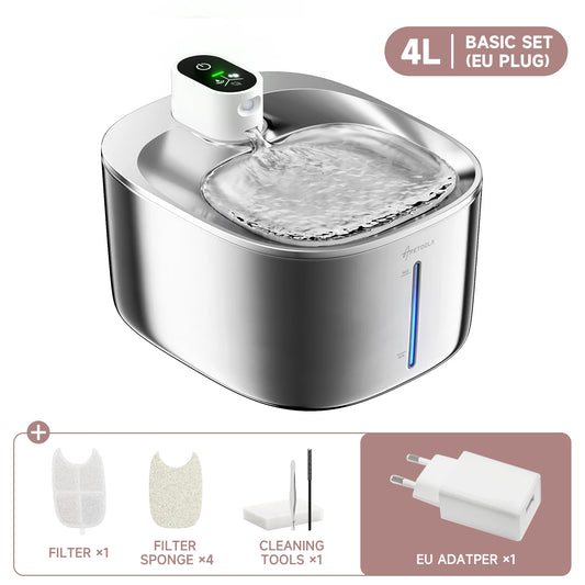 4L Wireless Pet Water Fountain: Effortless Hydration Solution for Cats and Dogs