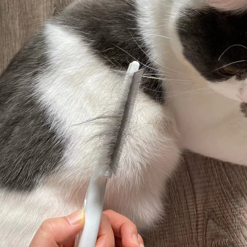 Ultimate Pet Grooming Tool: Flea Comb & Massage Brush for Happy, Healthy Cats & Dogs! 🐾✨ #PetCare #FleaRemoval