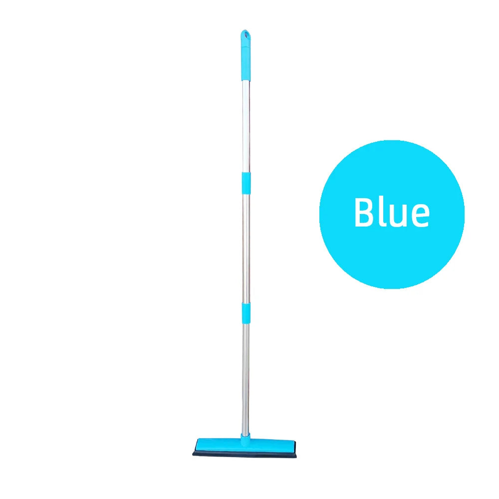 Ultimate Pet Hair Rubber Broom with Squeegee for Immaculate Carpets and Floors