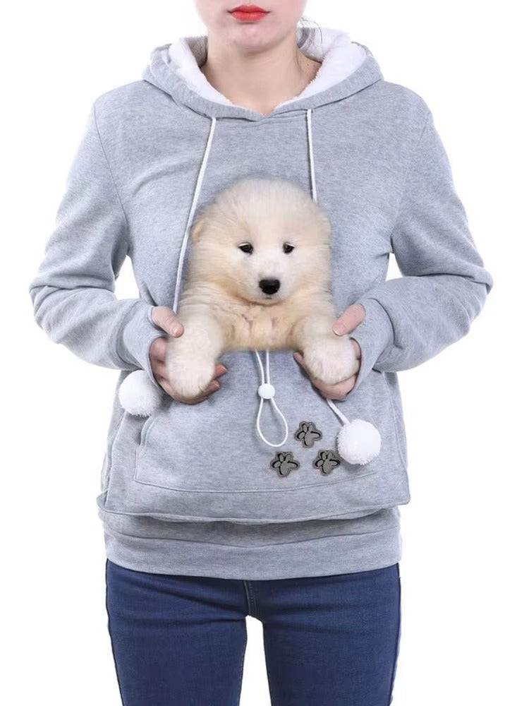 Cat Lover Hoodie - Ears & Cuddle Pouch Perfect for Pet Enthusiasts! 🐾💖
