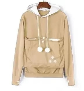 Cat Lover Hoodie - Ears & Cuddle Pouch Perfect for Pet Enthusiasts! 🐾💖