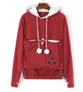 Cat Lover Hoodie - Ears & Cuddle Pouch Perfect for Pet Enthusiasts! 🐾💖
