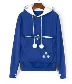Cat Lover Hoodie - Ears & Cuddle Pouch Perfect for Pet Enthusiasts! 🐾💖